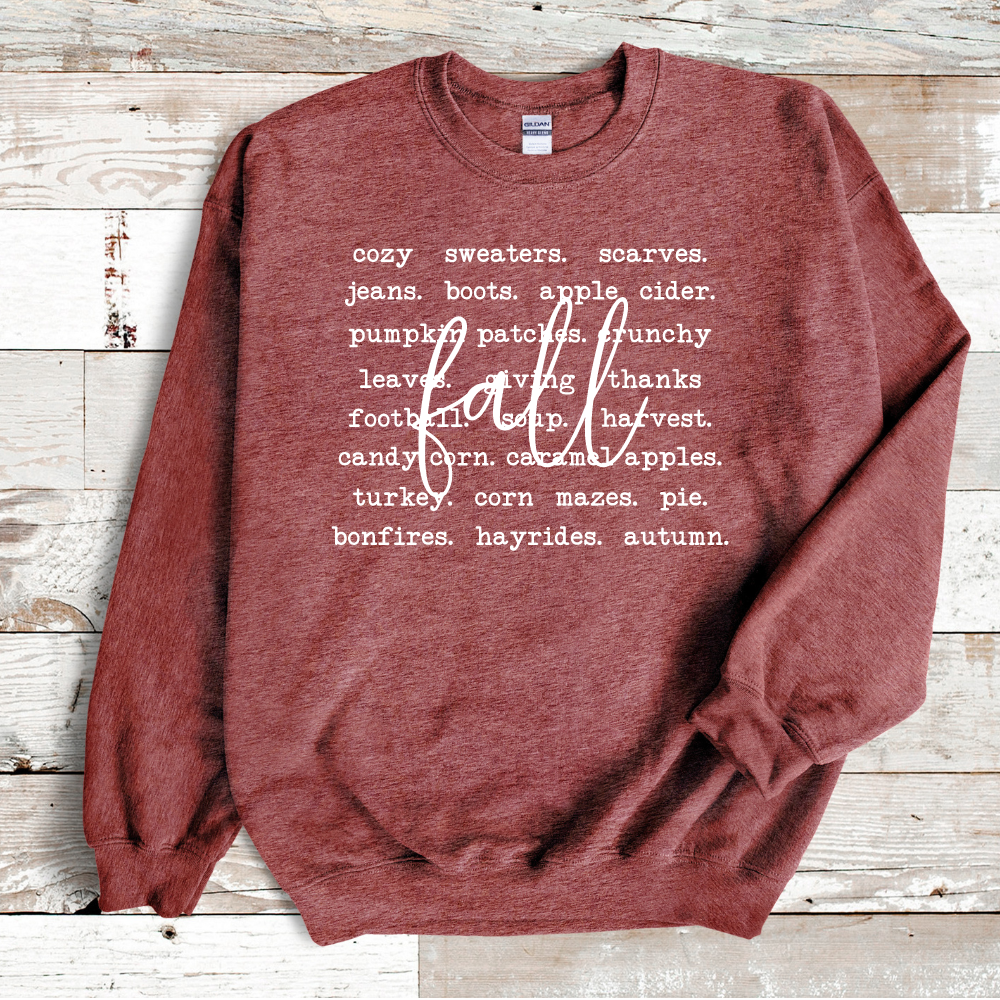 Fall Words Crewneck