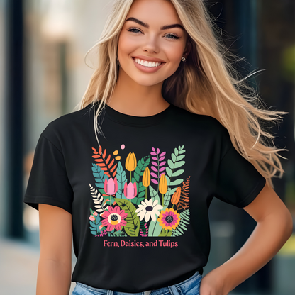 Fern Daisies Tulips Tee