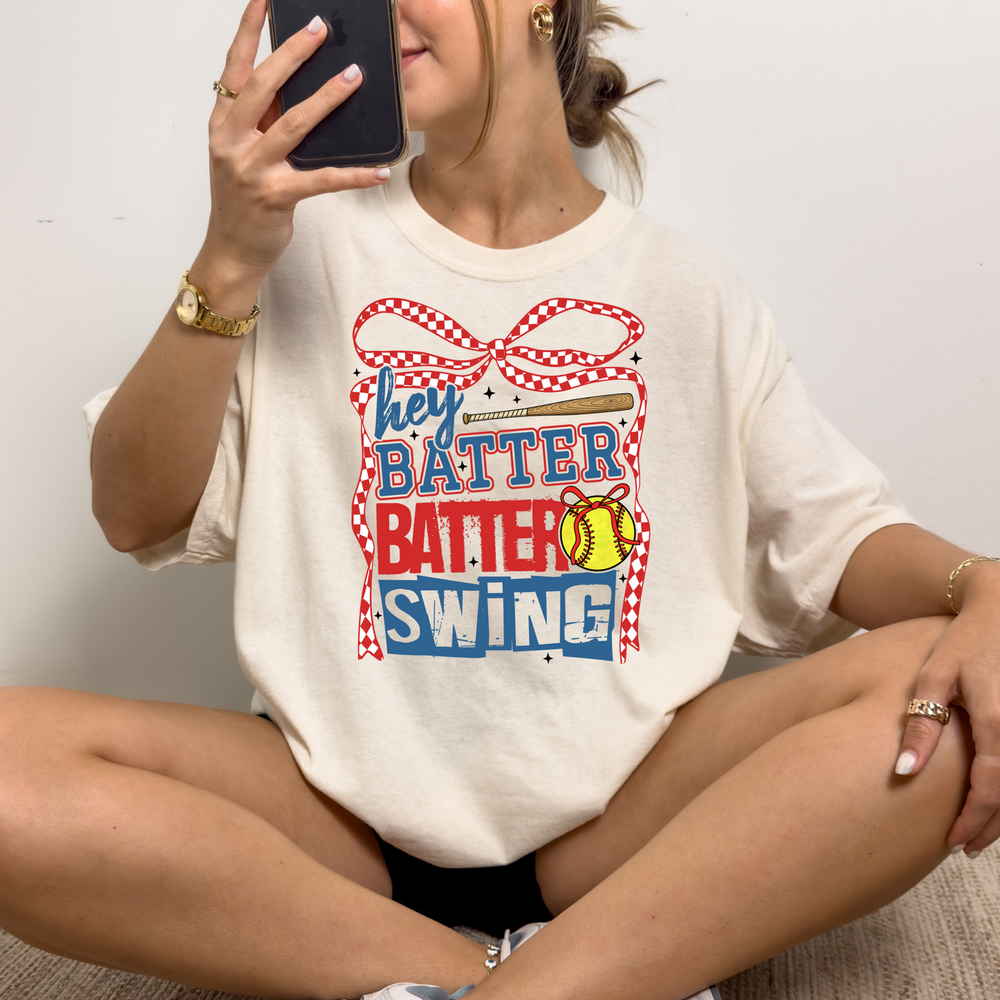 Hey Batter Batter Softball Tee