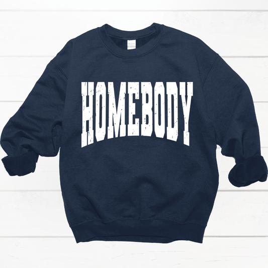 Homebody Navy Crewneck - Amyliz Collections