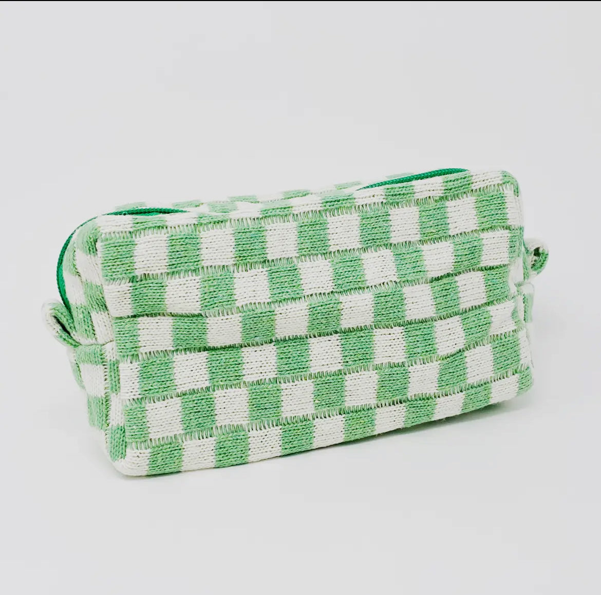 Checkered Cosmetic Bag