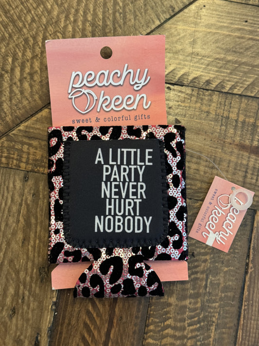 A Little Party Sequin Can Cooler