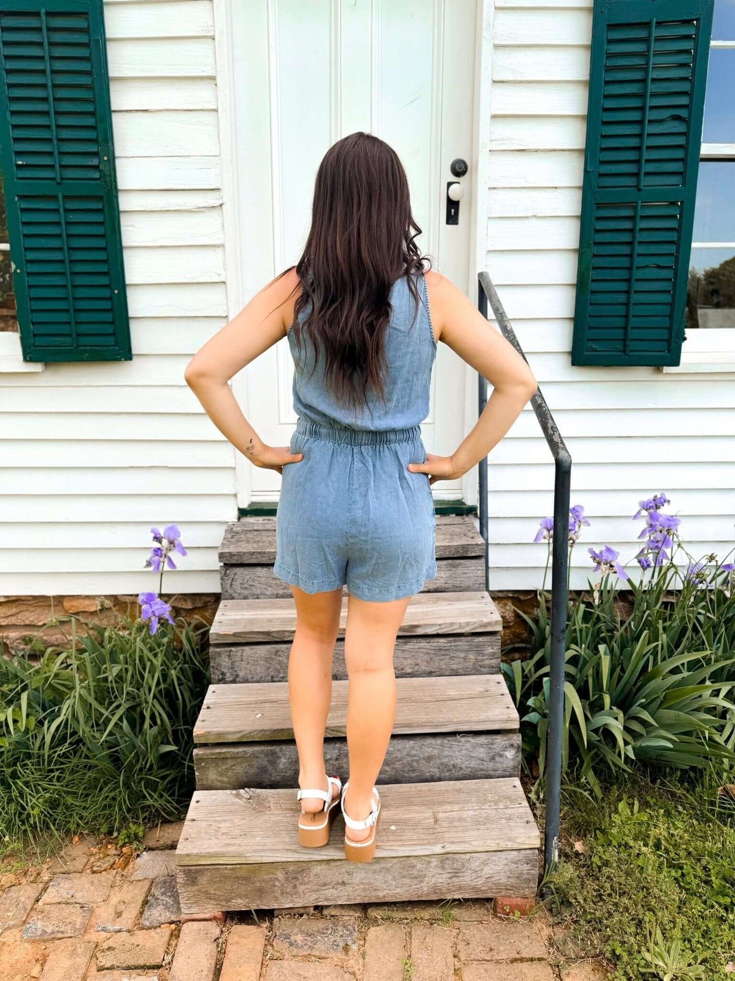 Shoreline Blues Romper