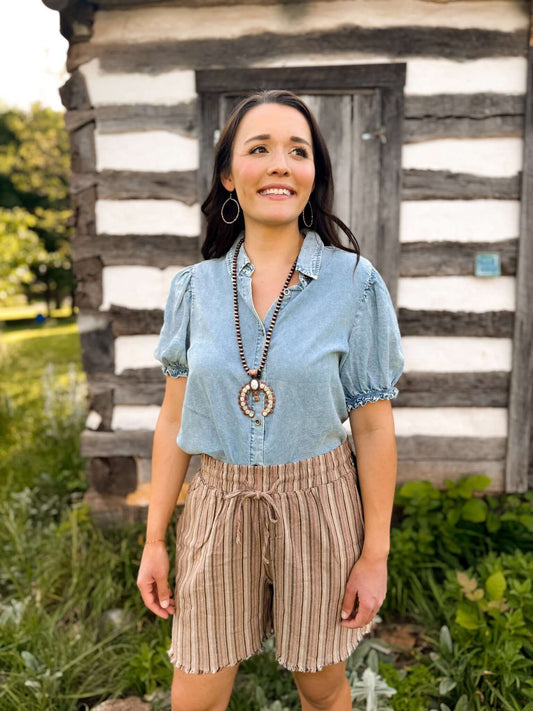 Denim Darling Top