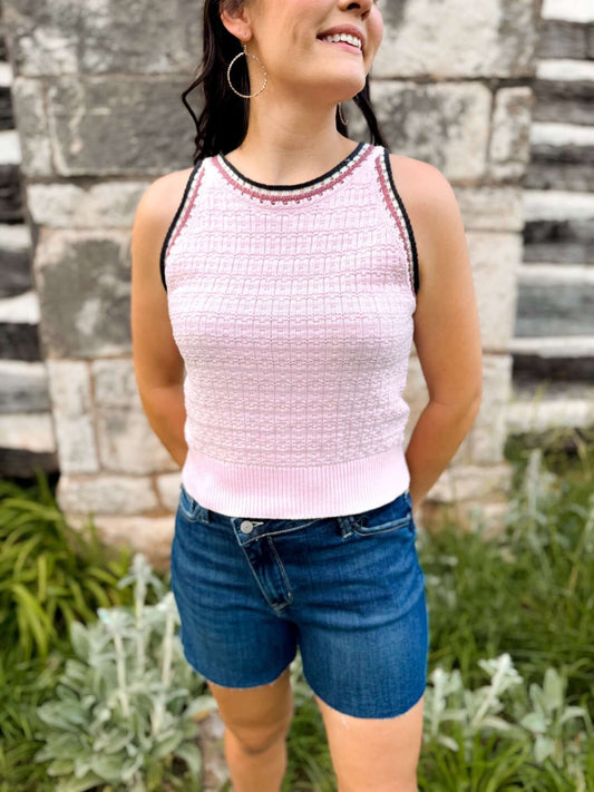 Cotton Candy Crochet Tank