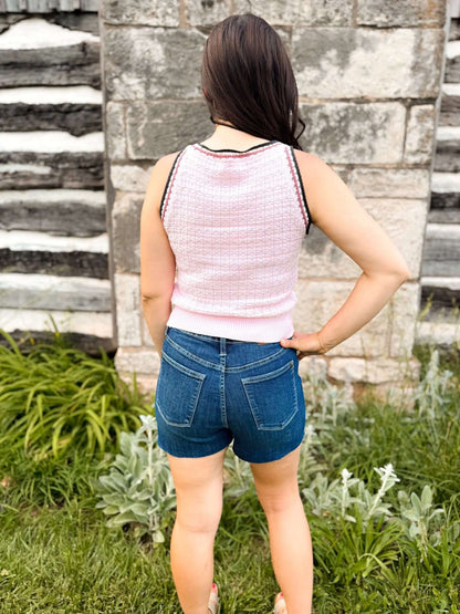 Cotton Candy Crochet Tank
