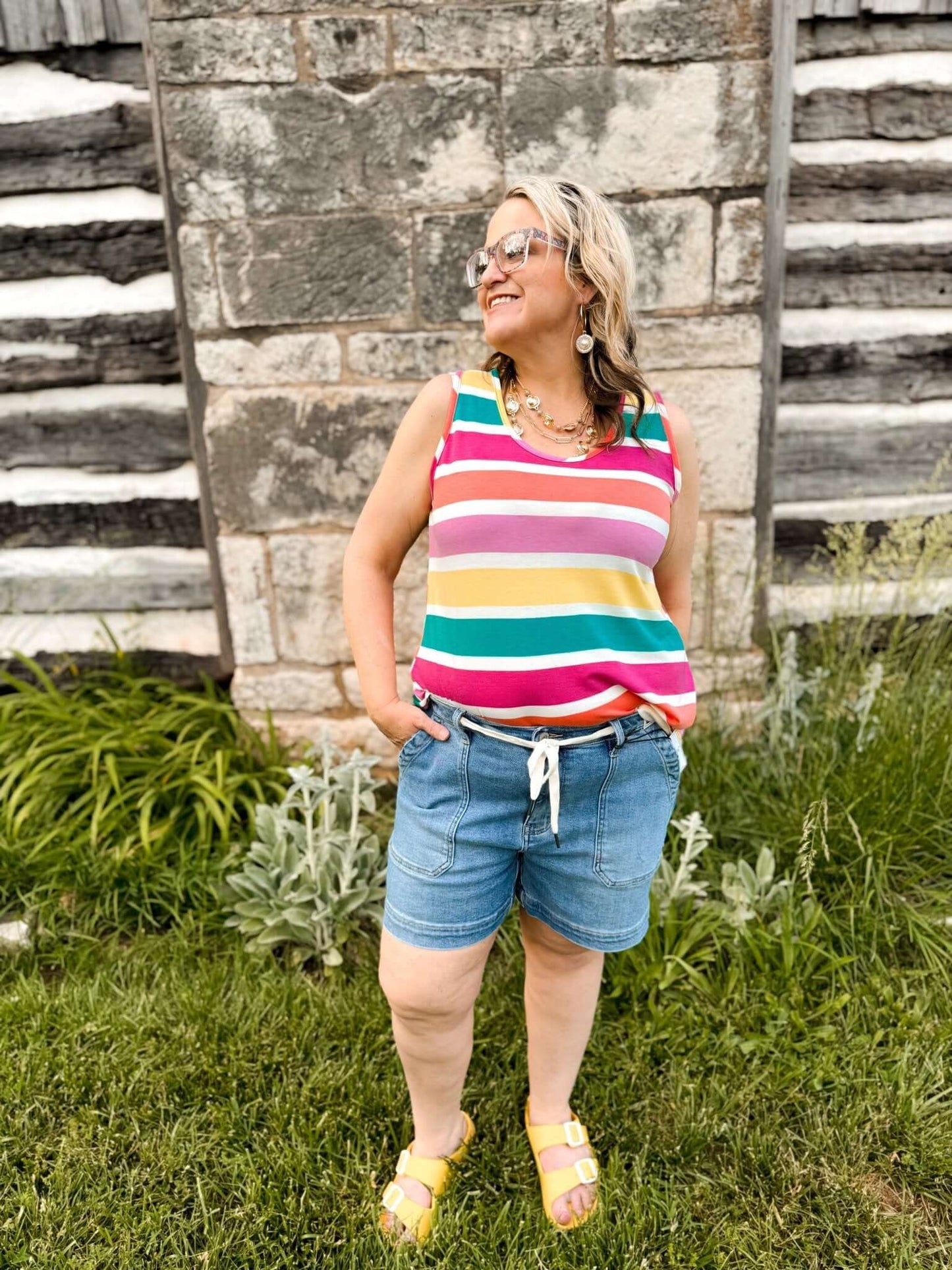 Carefree Stripes Tank