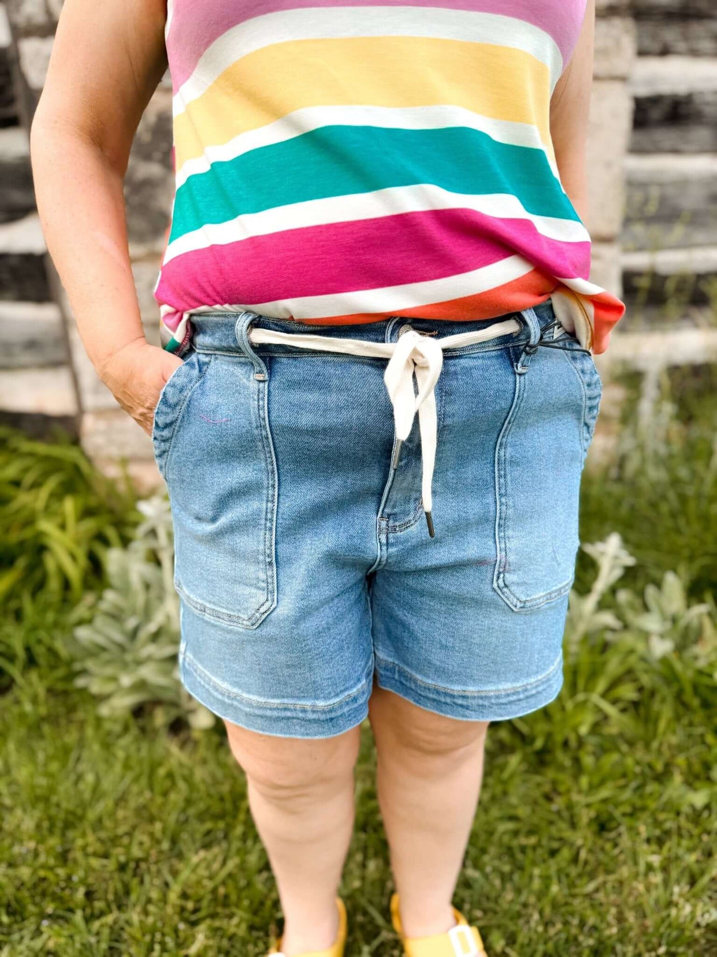 Weekend Vintage Judy Blue Jogger Shorts