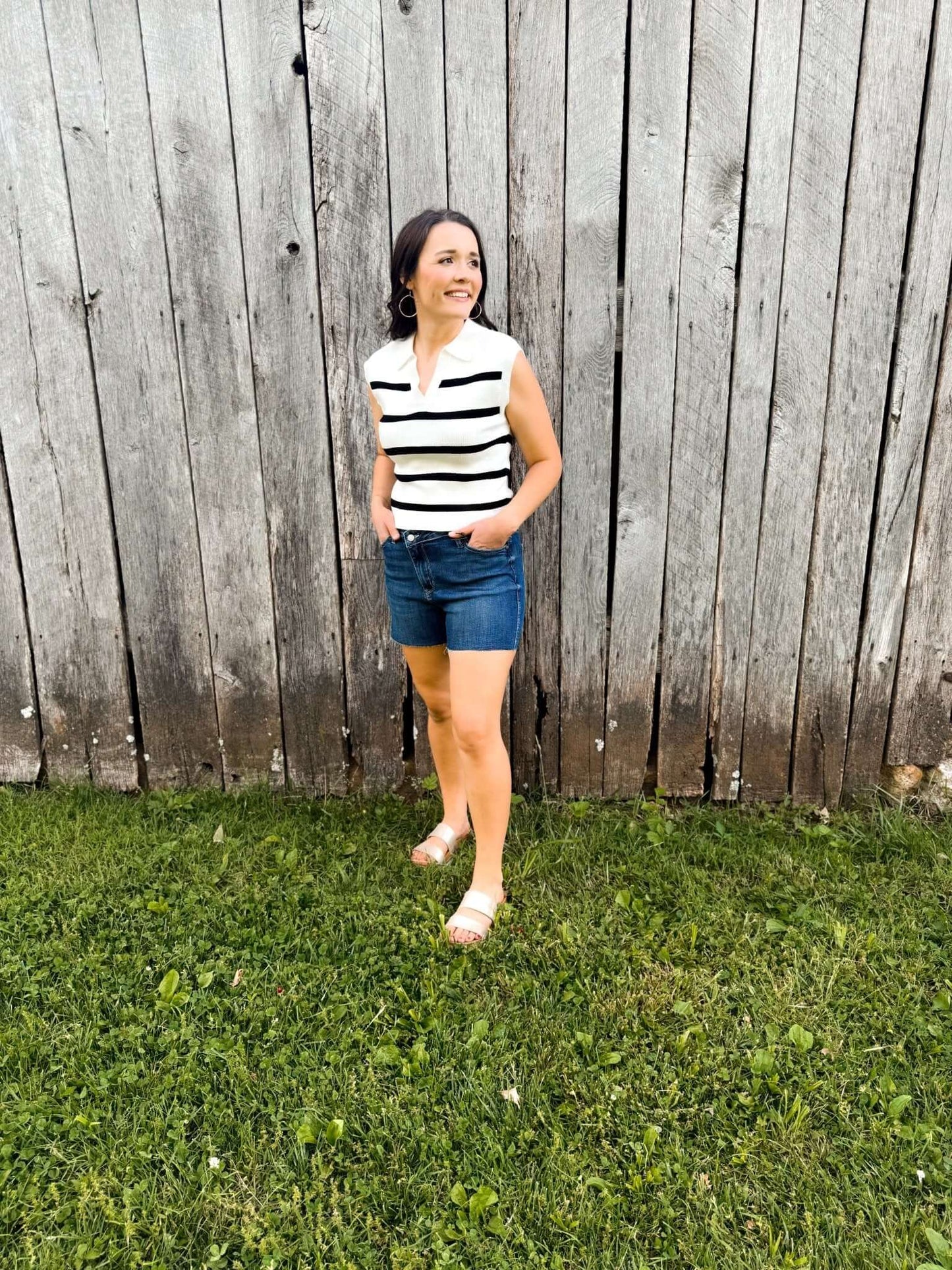 Preppy Breeze Knit Tank