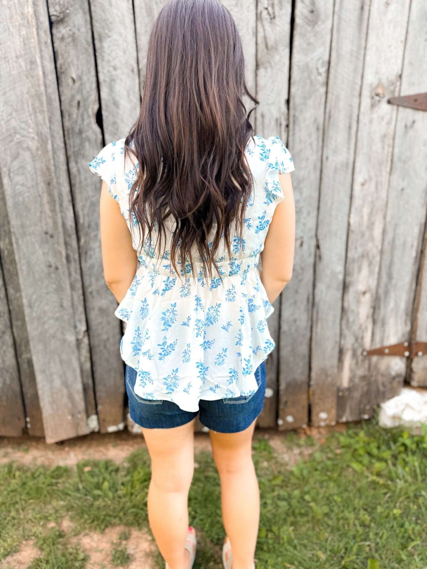 Velvet Sky Peplum Top