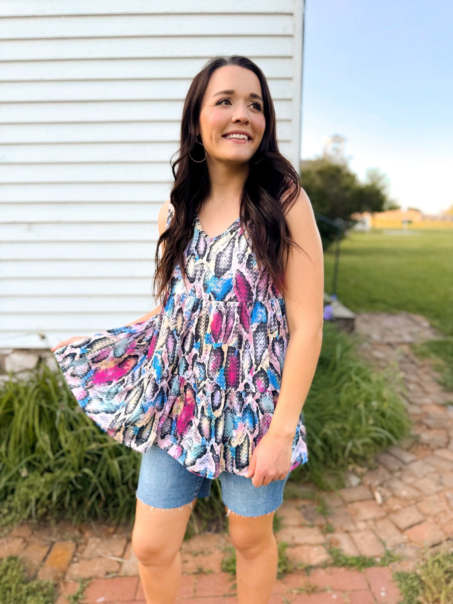 Serpent Sunset Top