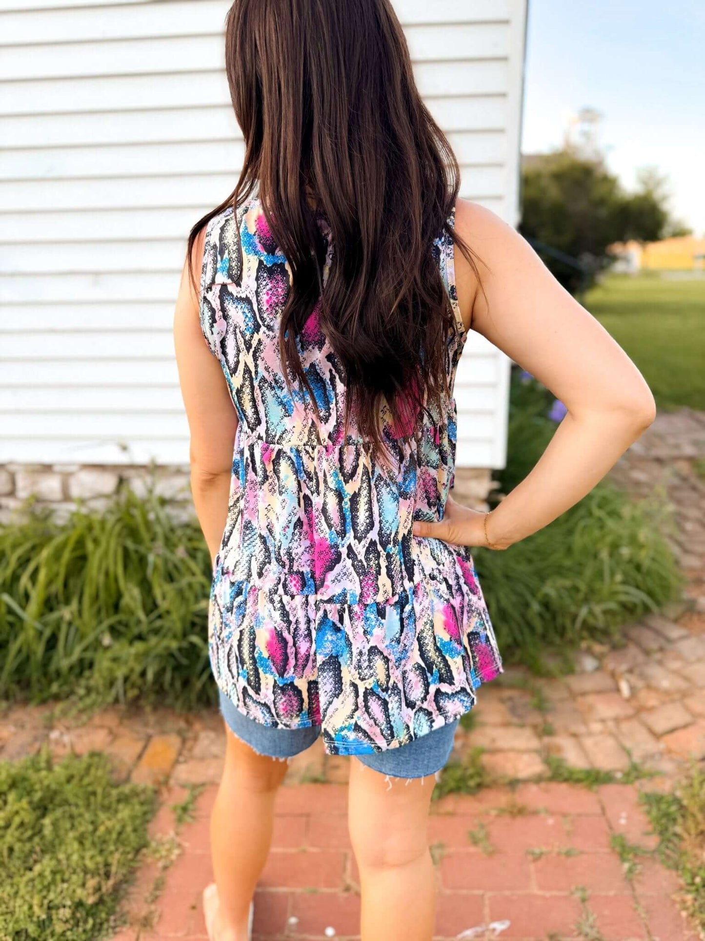 Serpent Sunset Top