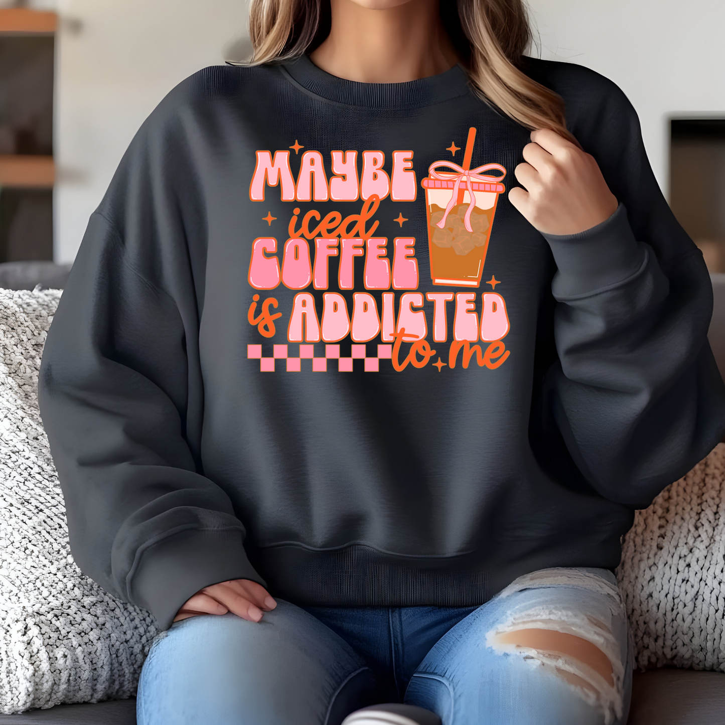 Iced Coffee Addict Crewneck