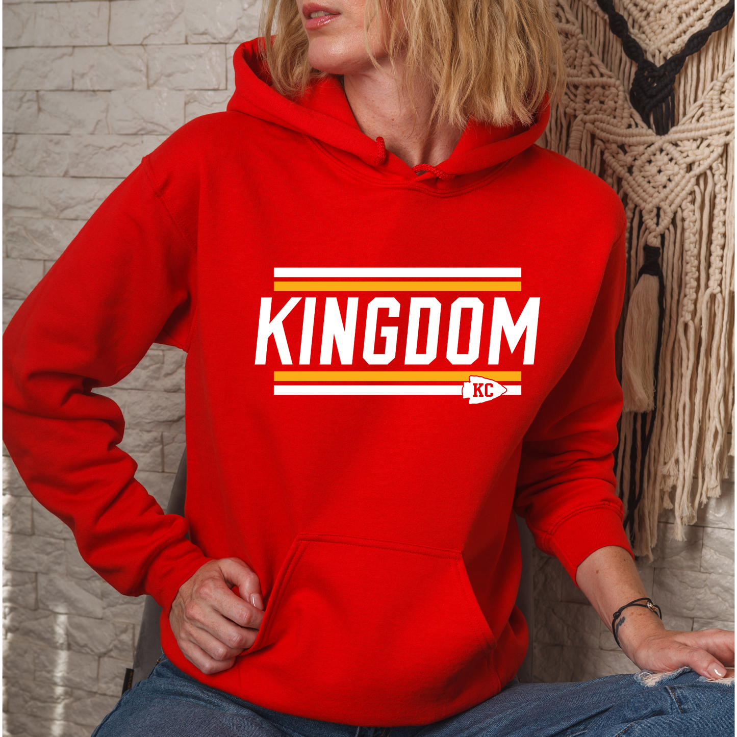 Kingdom KC Red Hooded Sweatshirt