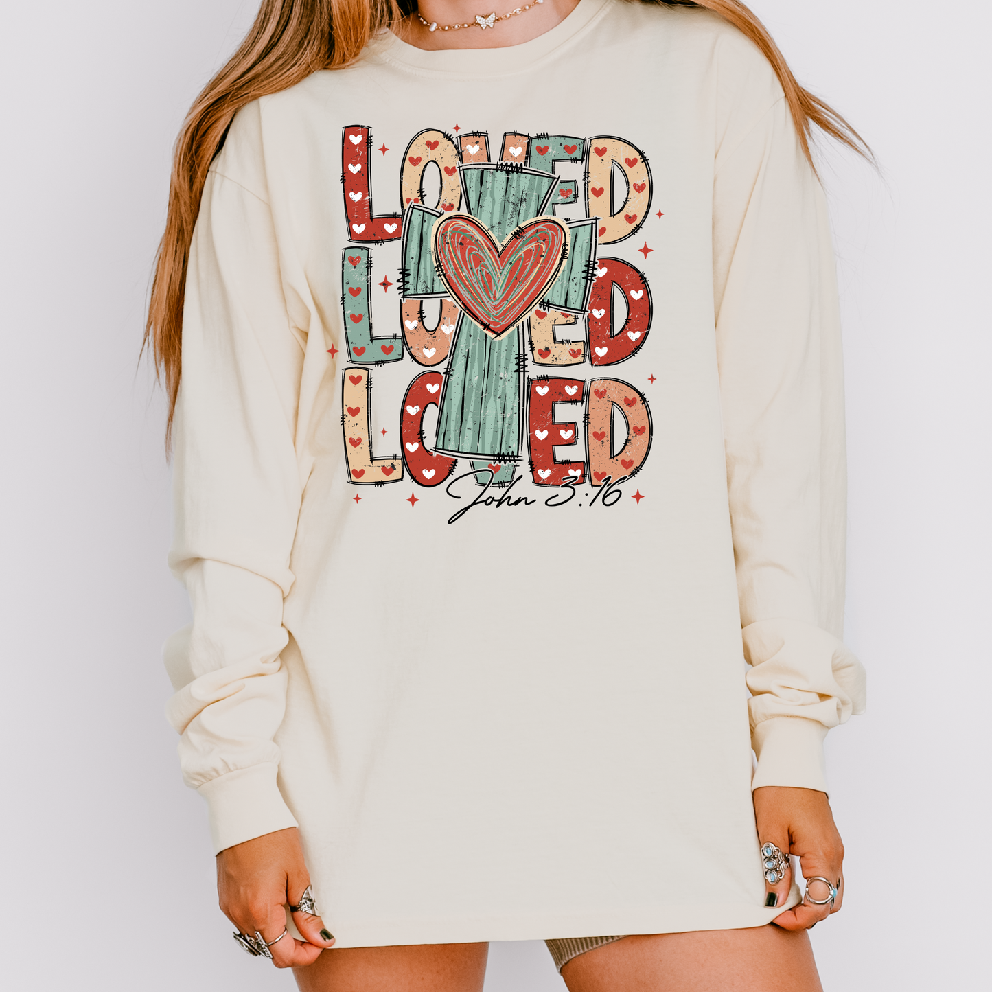 Loved Cross Long Sleeve Tee