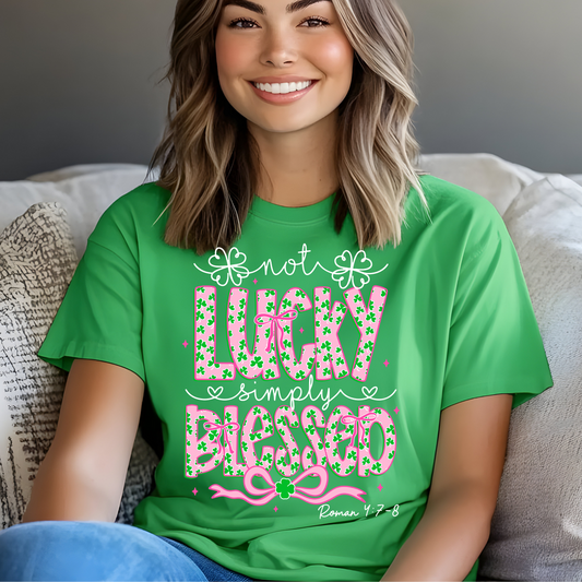 Not Lucky Simply Blessed Tee