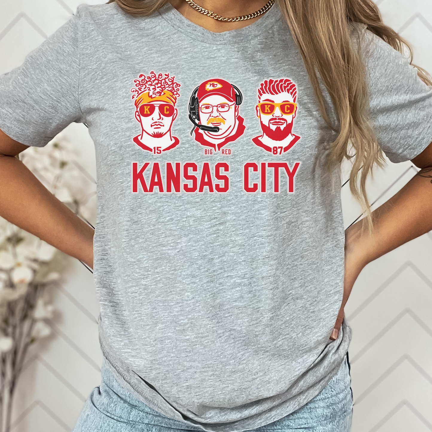 Mahomes Reed Kelce Tee