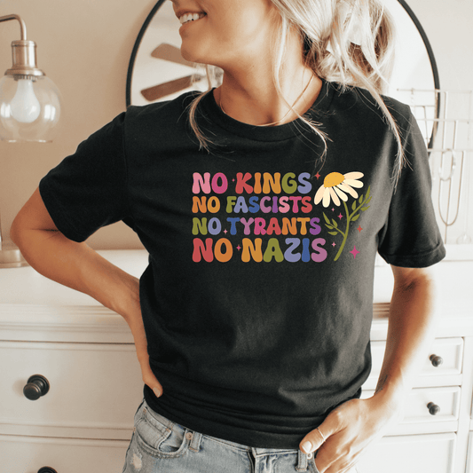 No Kings No Fascists Tee - Amyliz Collections