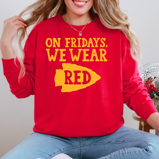 Red Fridays Long Sleeve Tee