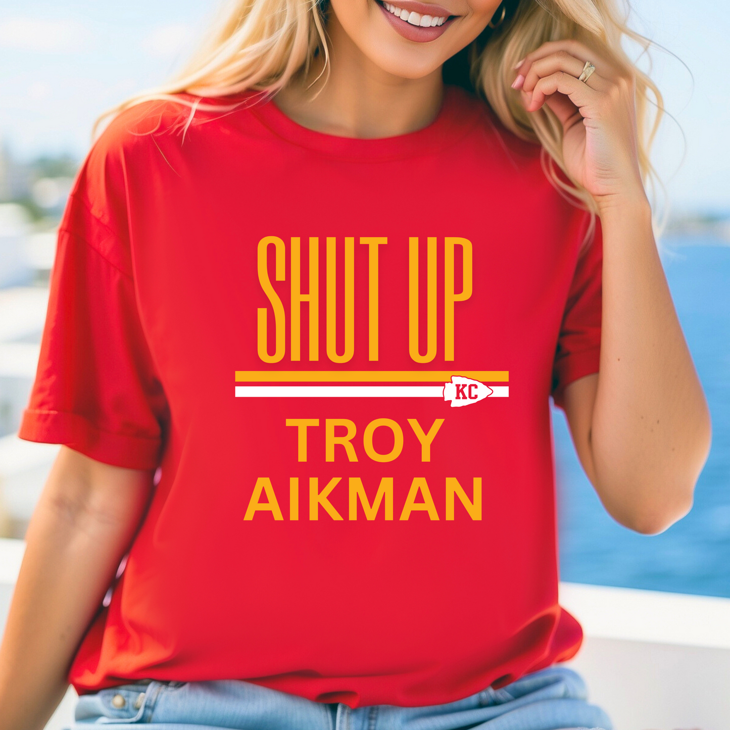 Shut Up Troy Aikman Tee