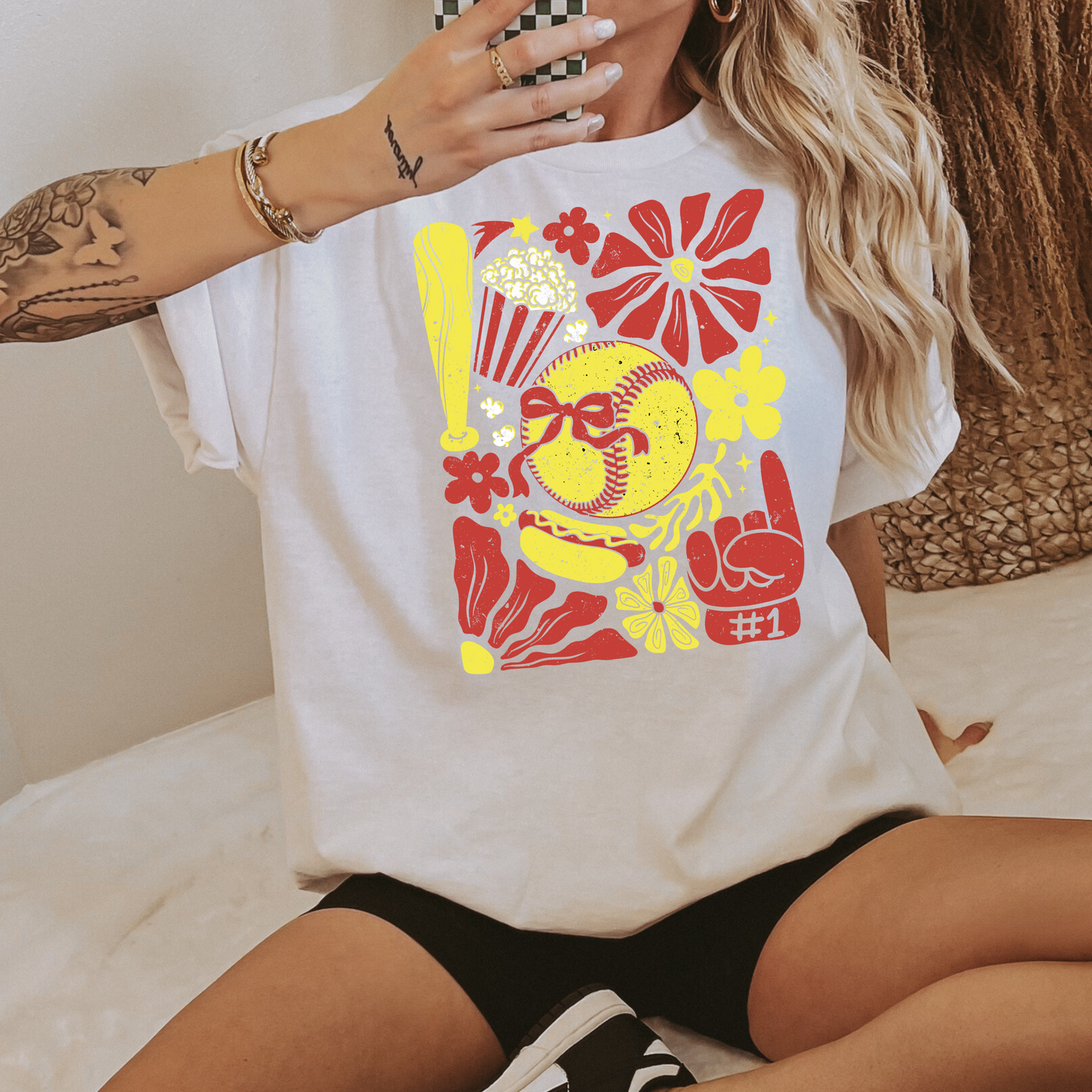 Boho Softball Tee